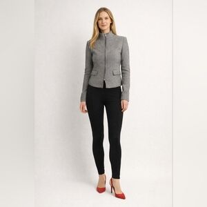 Banana Republic Size 0 100% Wool Herringbone Jacket